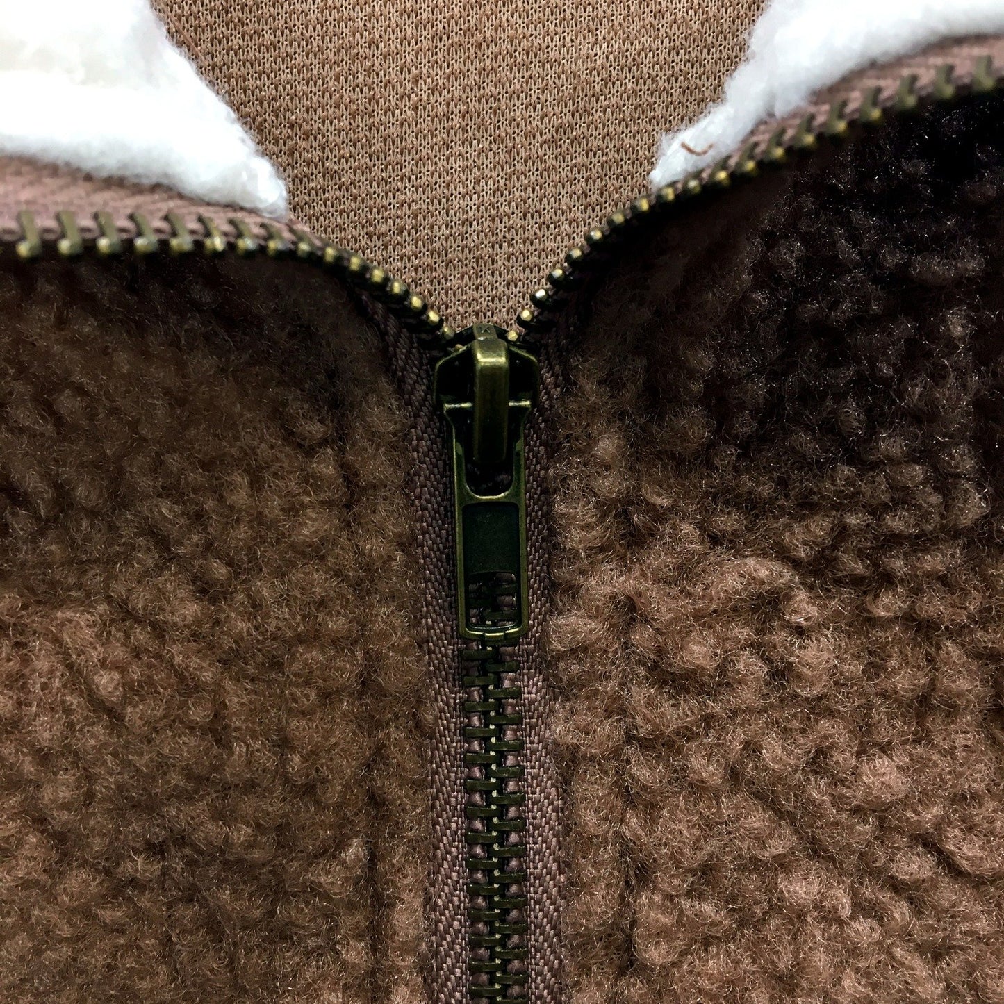 Carhartt Mens Pullover Jumper Sherpa Lined Geometric Print Brown Size XL