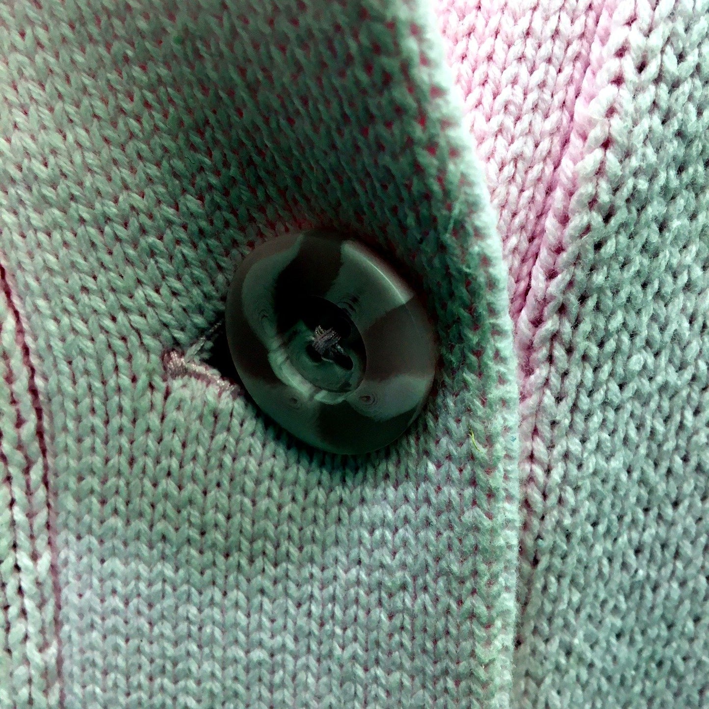 Regatta Womens Ribbed Knit Button-Down Sweater in Soft Pink, Size 16