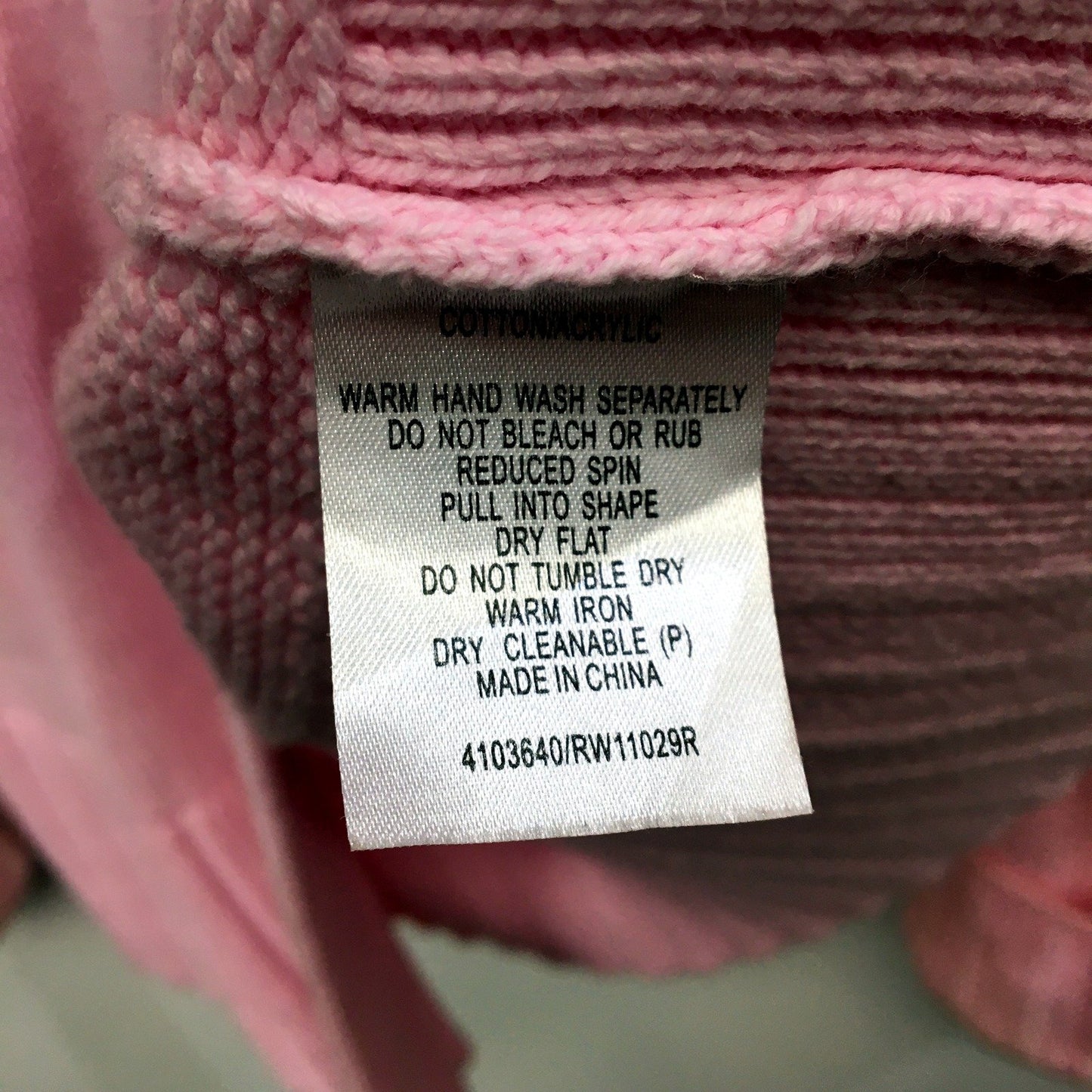 Regatta Womens Ribbed Knit Button-Down Sweater in Soft Pink, Size 16