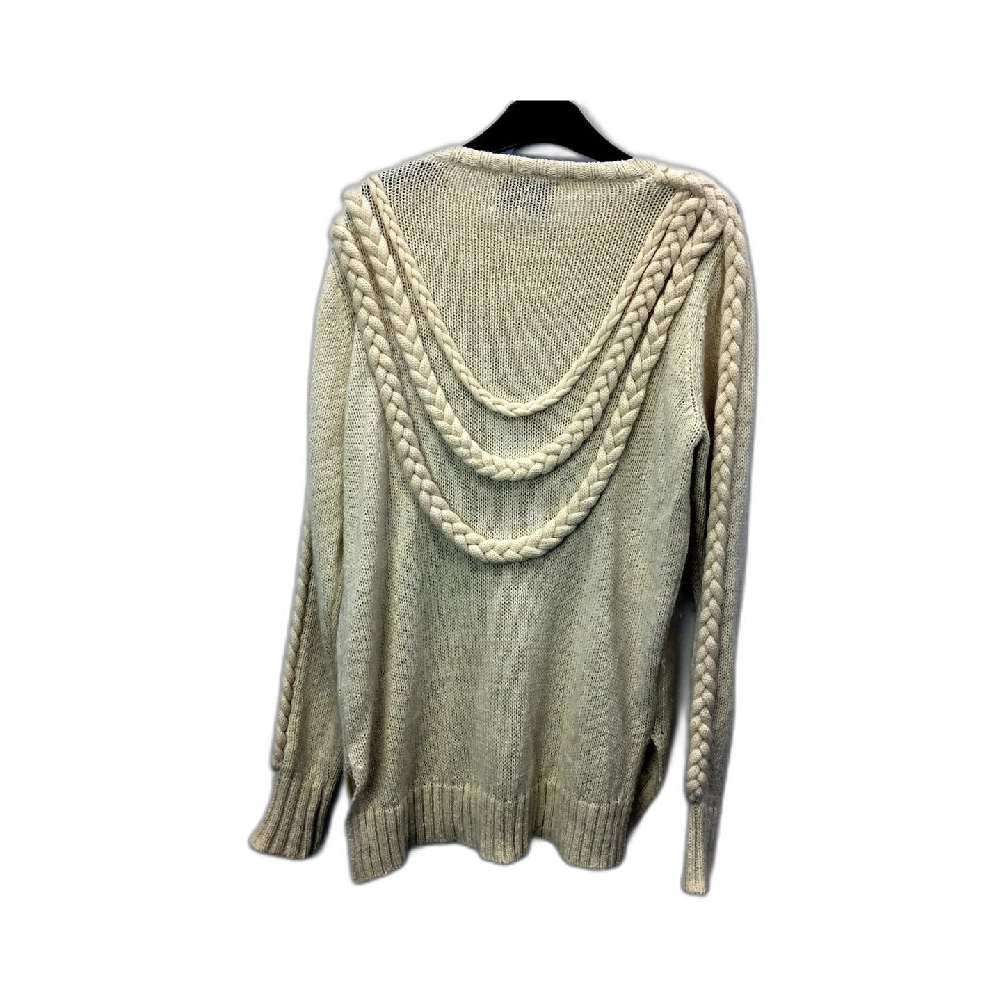 Victoria & Woods Womens Chunky Cable Knit Pullover Sweater Cream Size 0