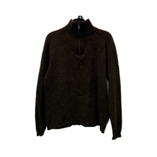 Reserve Womens Green Lambswool Knit Pullover Sweater by , Size M