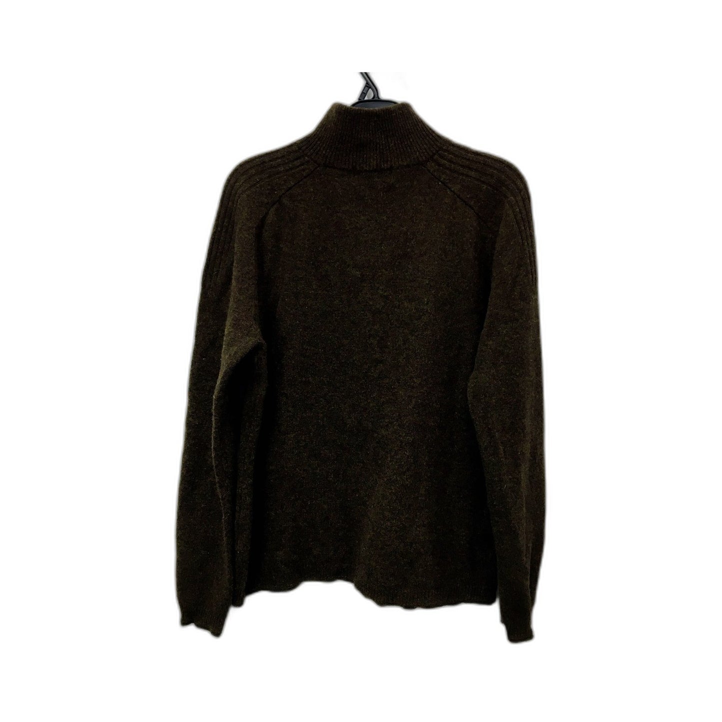 Reserve Womens Green Lambswool Knit Pullover Sweater by , Size M