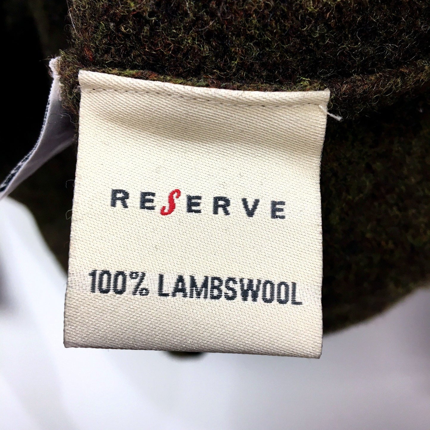 Reserve Womens Green Lambswool Knit Pullover Sweater by , Size M