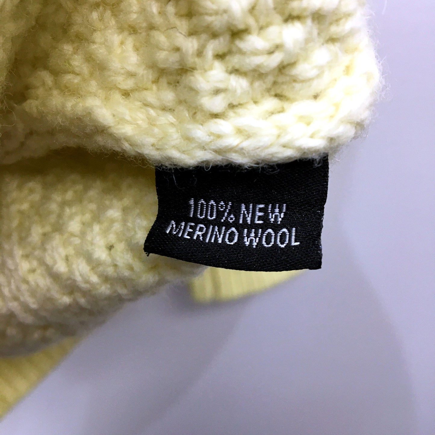 Original Aran Co. Womens Cable Knit Button-Down Sweater Light Yellow Size M