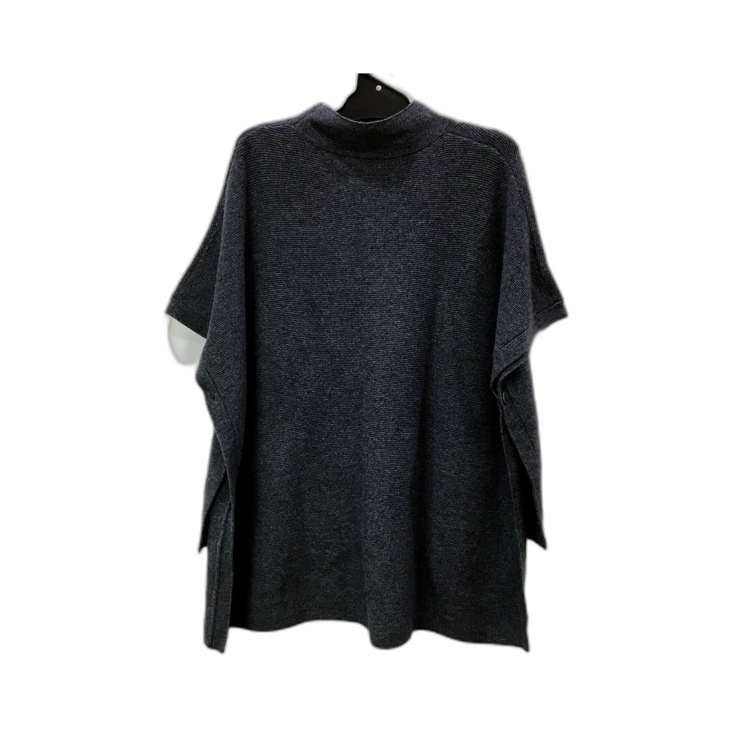 ELK Womens Oversized Charcoal Gray One Size Cozy Poncho