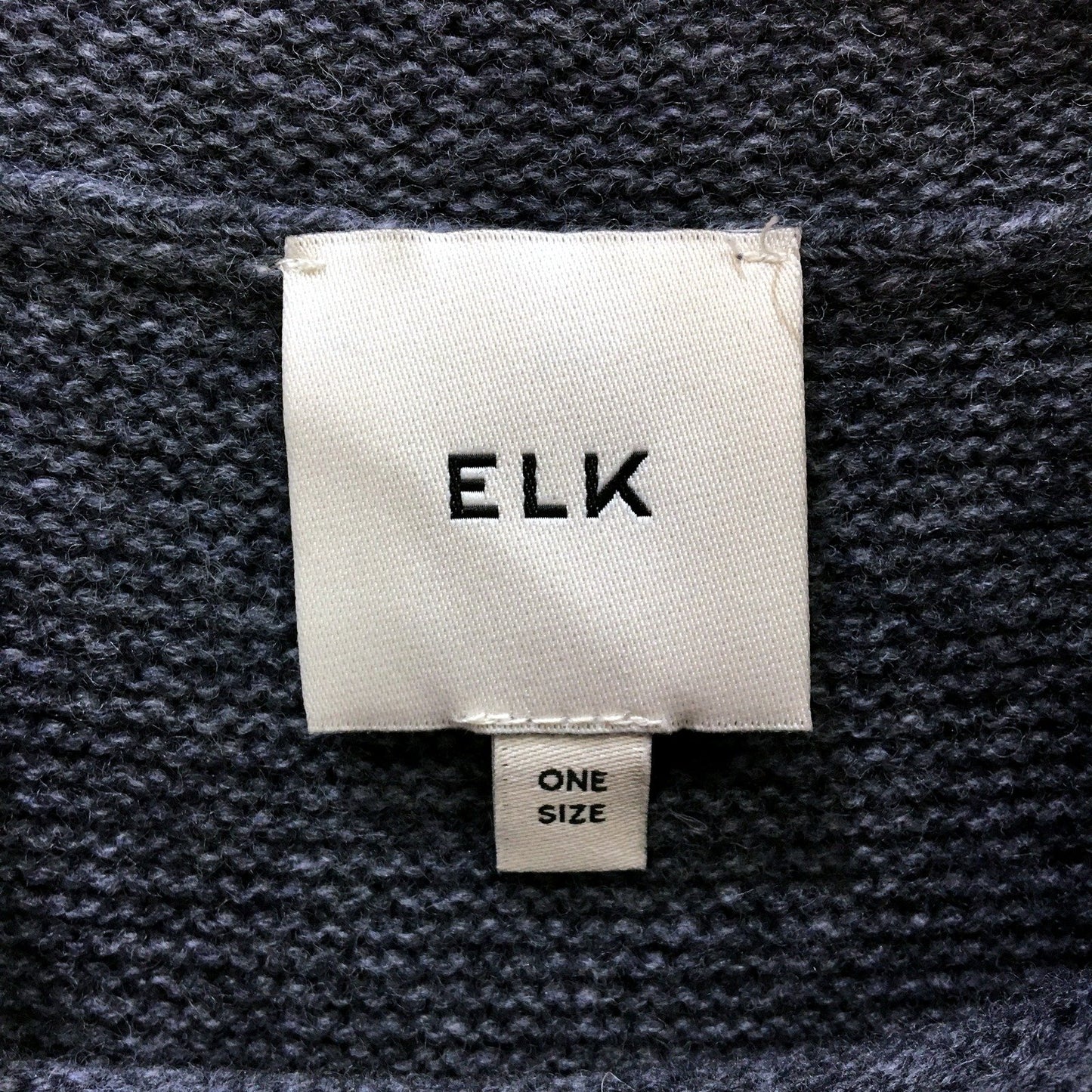 ELK Womens Oversized Charcoal Gray One Size Cozy Poncho
