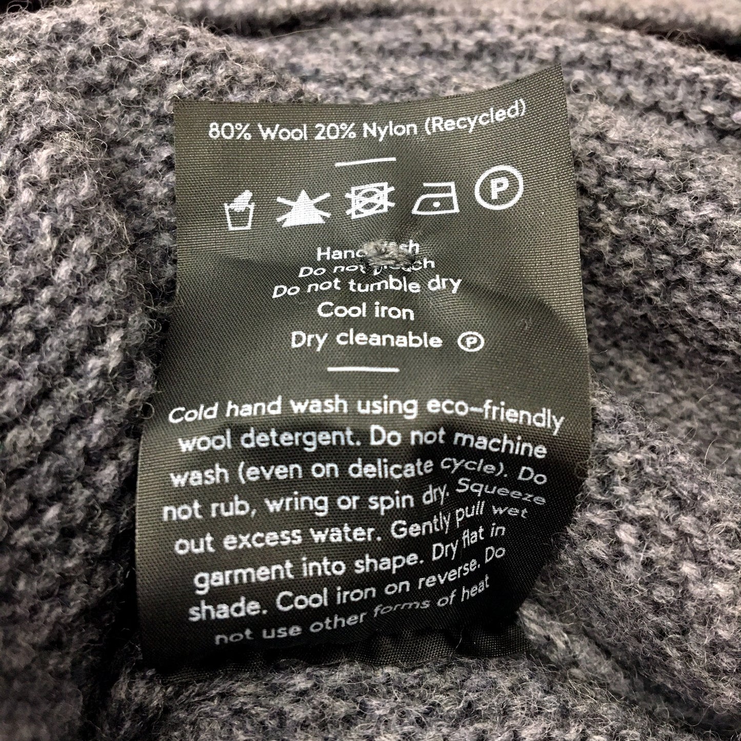 ELK Womens Oversized Charcoal Gray One Size Cozy Poncho