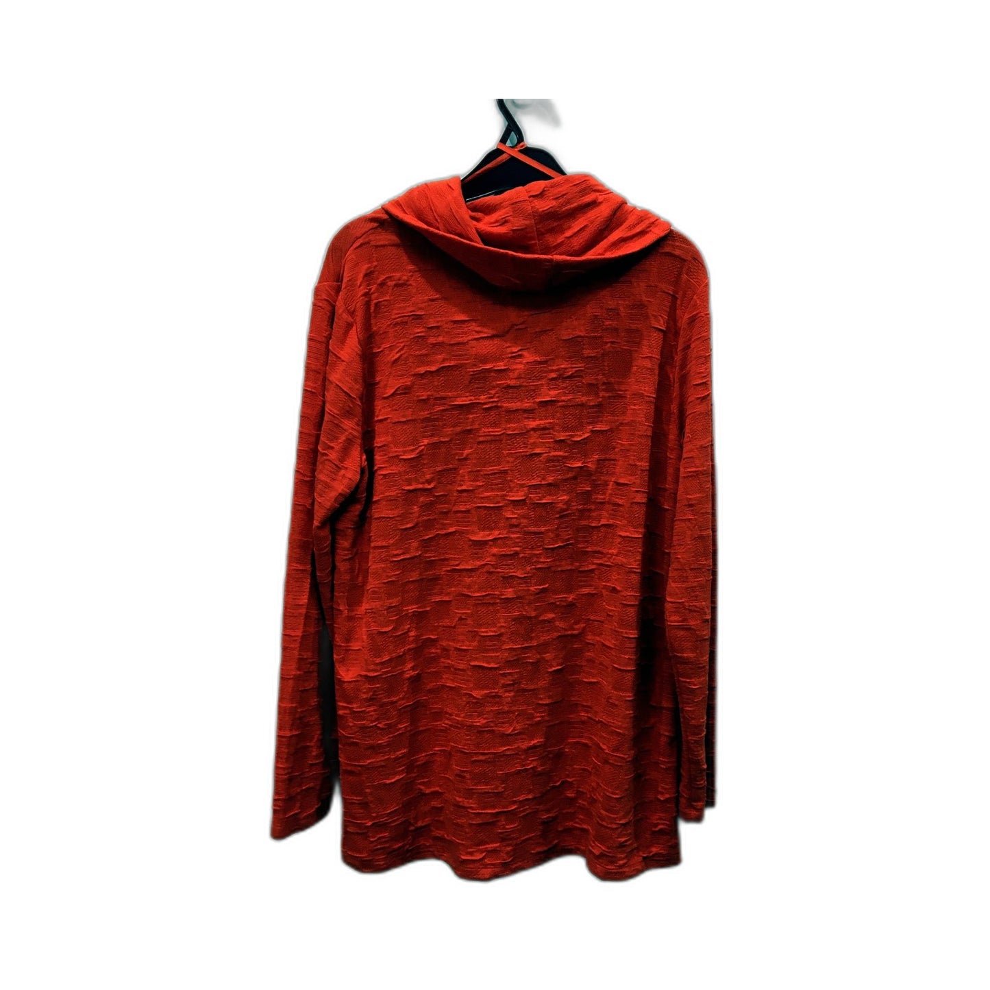 NONIB Womens Long Sleeve Roll Neck Textured Knit Top Pureed Pumpkin Size NEW