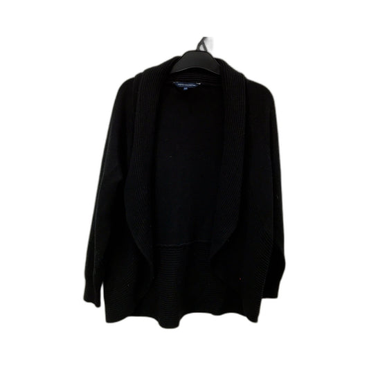 French Connection Womens Ribbed Knit Black Cardigan for XS Size