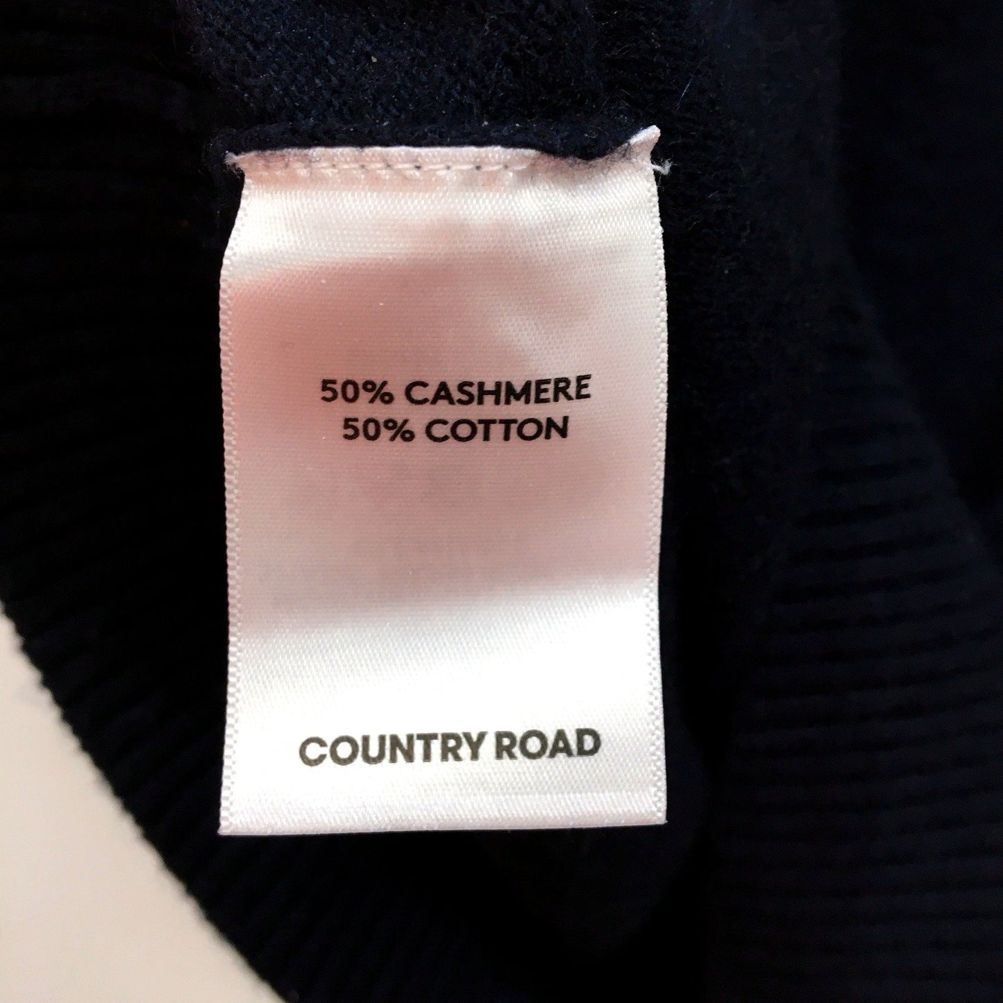 Country Road Womens Navy Blue Cozy Knit Pullover Sweater Jumper