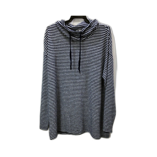 Rockmans Womens Navy and White Striped Pullover Sweatshirt in XL Size