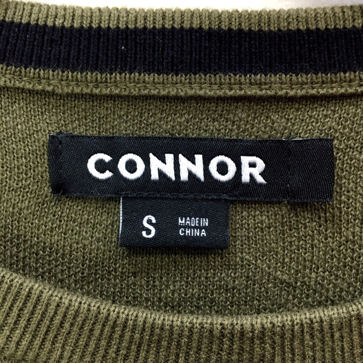 Connor Mens Colorblock Pullover Sweatshirt Olive Multi Color Size S