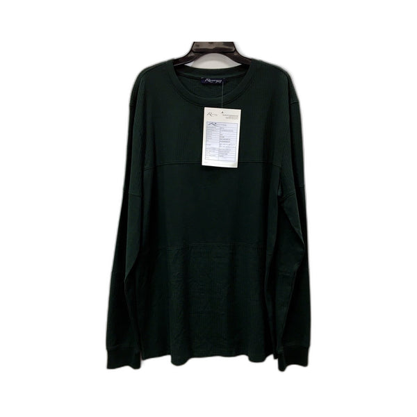 Renaissance Apparel Mens Long Sleeve Cotton Jersey Tee Green Gables Size M NEW