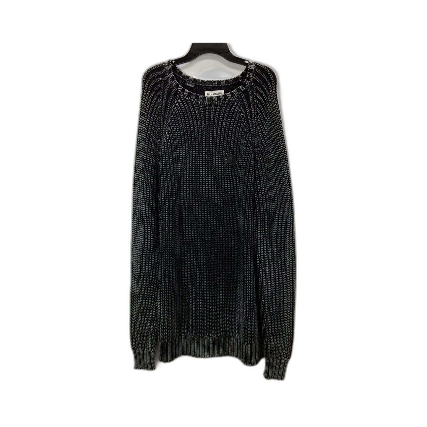 Billabong Mens Cotton Crew Neck Pullover Sweater in Black, Size Large Size L/G