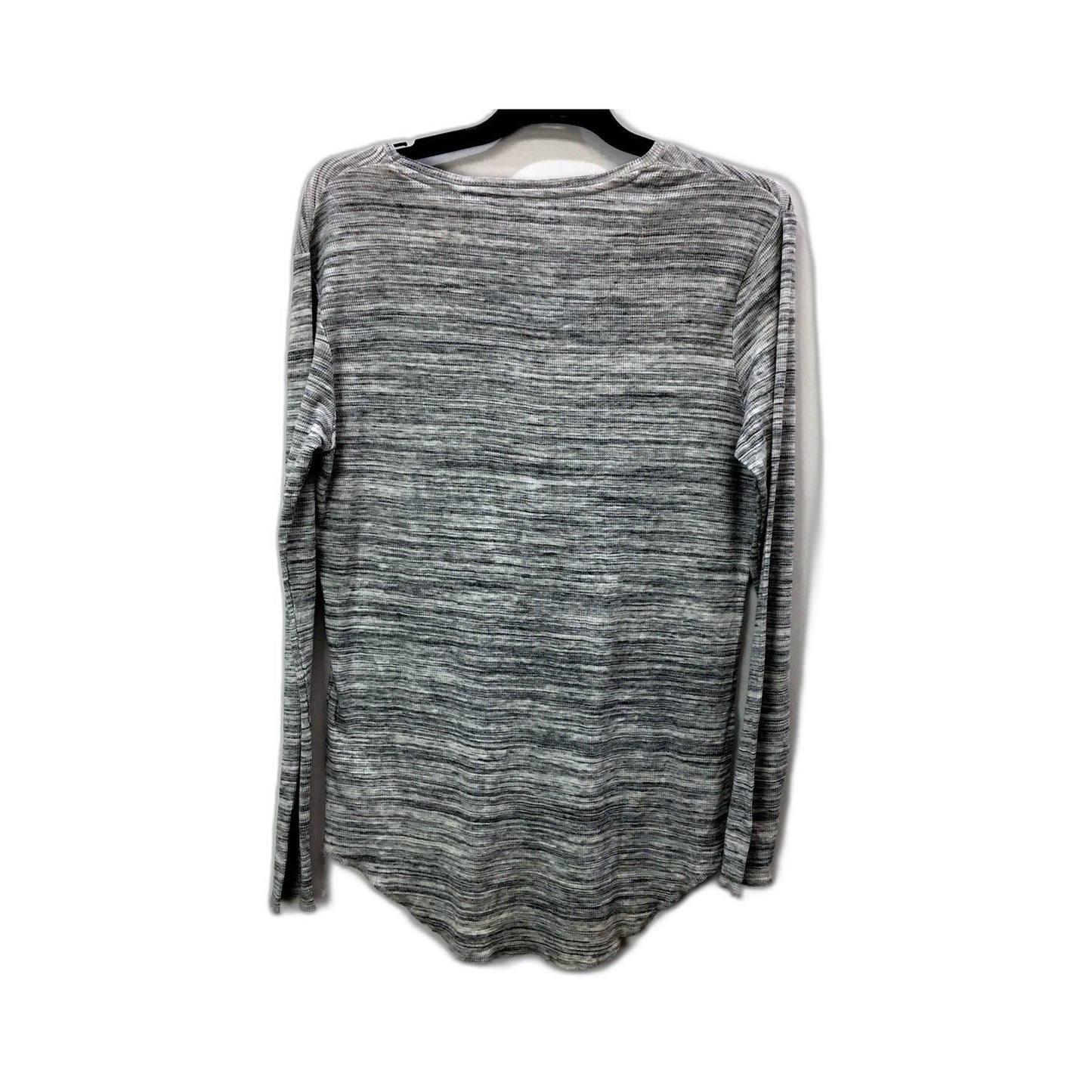 Factorie Womens Pullover Sweatshirt Waffle Texture Light Grey Marle Size S NEW