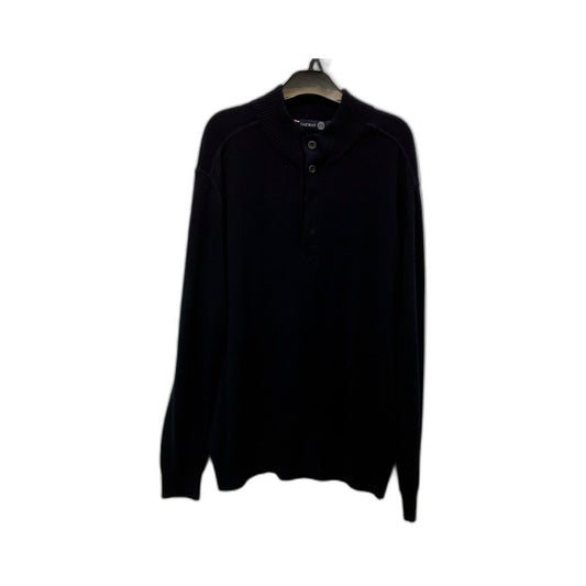 Gazman Mens Pullover Sweater Black Comfortable Warm Knit Casual Size L