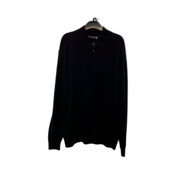Gazman Mens Pullover Sweater Black Comfortable Warm Knit Casual Size L