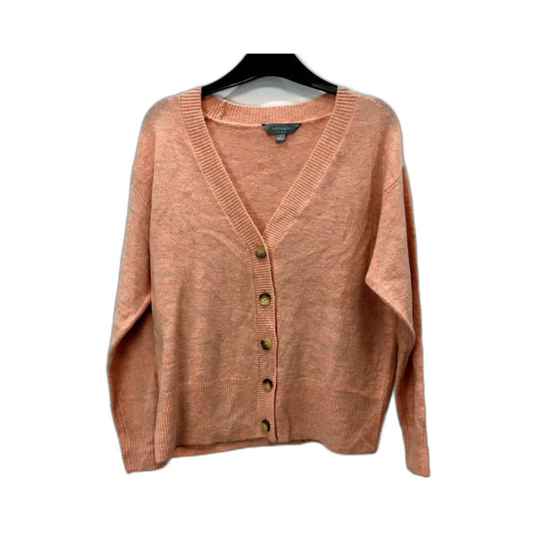 Suzannegrae Womens Peach Button Up Cardigan Sweater by , Size S NEW