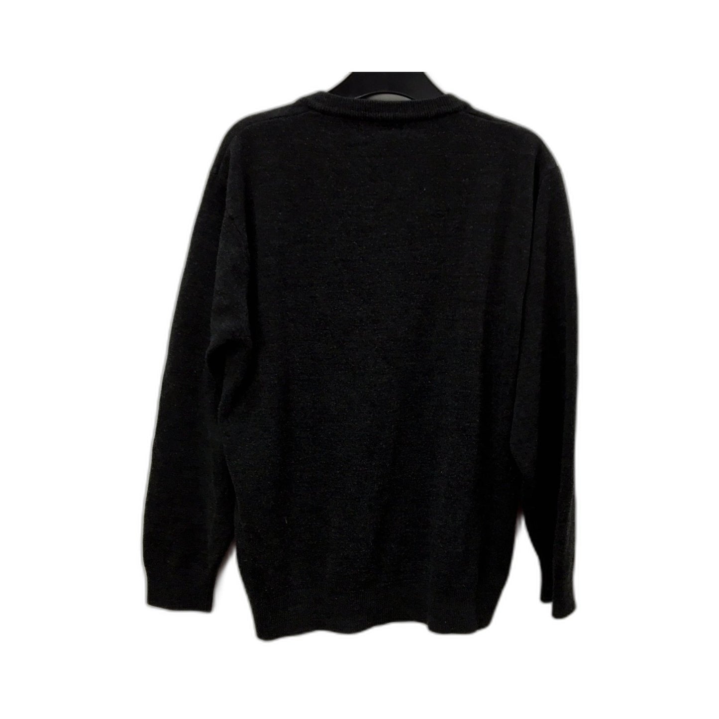 Polo Ralph Lauren Mens Cotton V-Neck Pullover Sweater in Black, Size XL