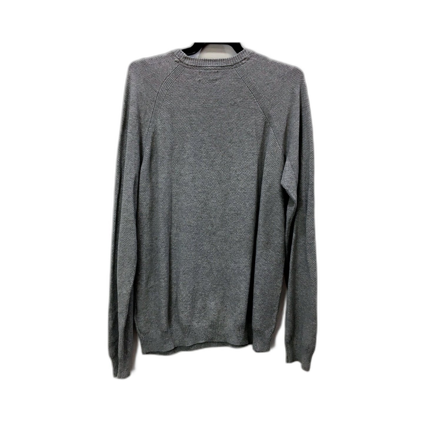 Skøvde Mens Gray Cashmere Blend Pullover Sweater - Comfortable Fit Size M