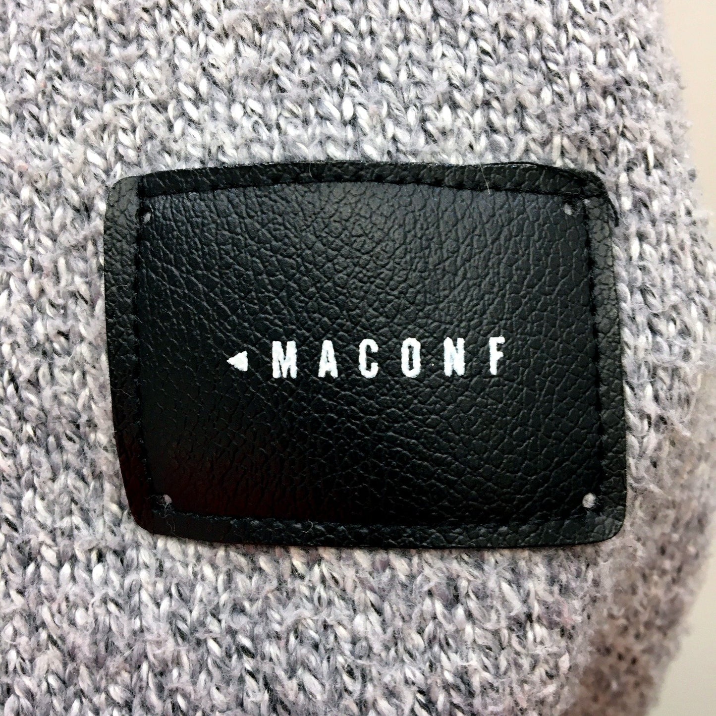 Macon F Womens Gray Ribbed Crew Neck Pullover Sweater, Small Size