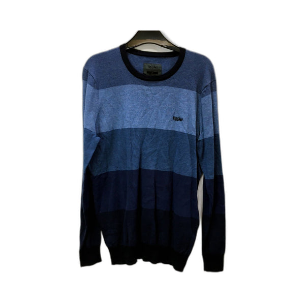Mossimo Mens Pullover Sweatshirt in Navy Blue Cotton Jumper Top Size M