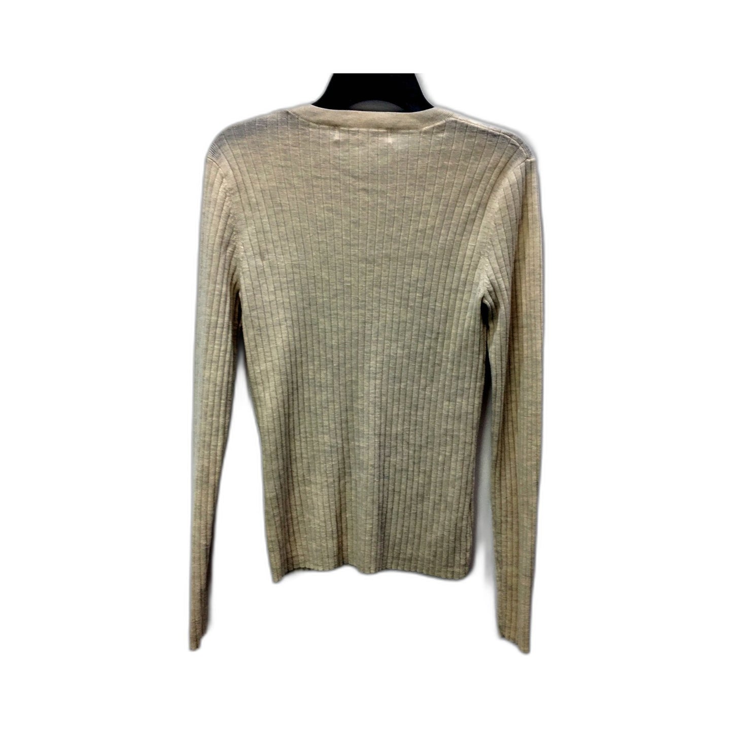 Assembly Label Womens Ribbed Knit Sweater in Cream for Size 6