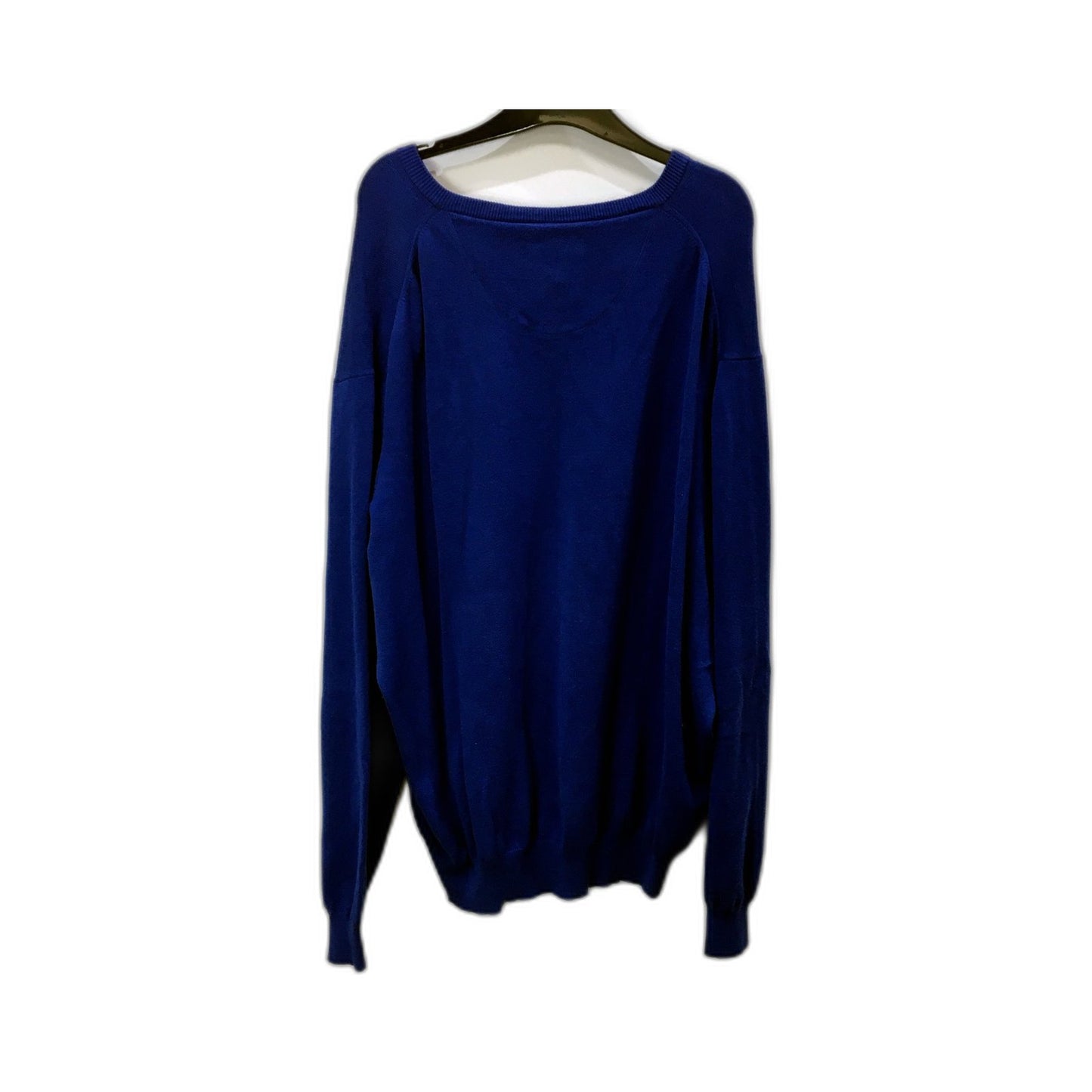 Gaz Man Mens Blue Pullover Sweater Soft Cotton Stretch Comfortable Size XL