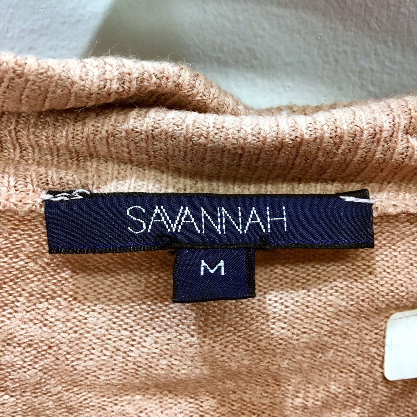Savannah Womens Ribbed Knit Turtleneck Pullover Sweater in Pink, Size M