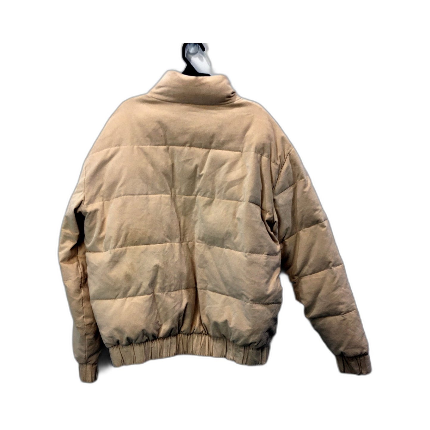 Roxy Womens Quilted Puffer Jacket Beige Lightweight Warm Casual Outerwear Size