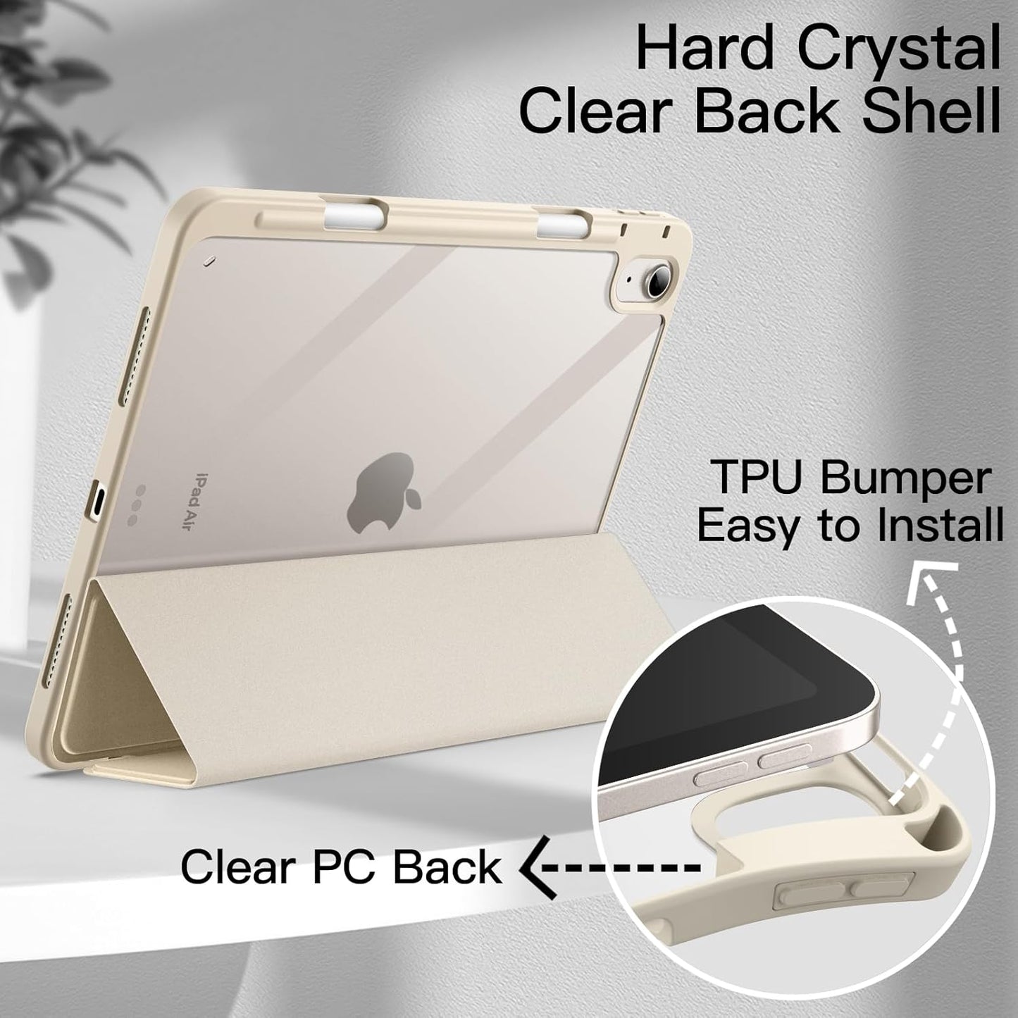 JETech Case Cases for iPad Air 11-Inch M4/M3/M2 (2026/2025/2024), 5/4