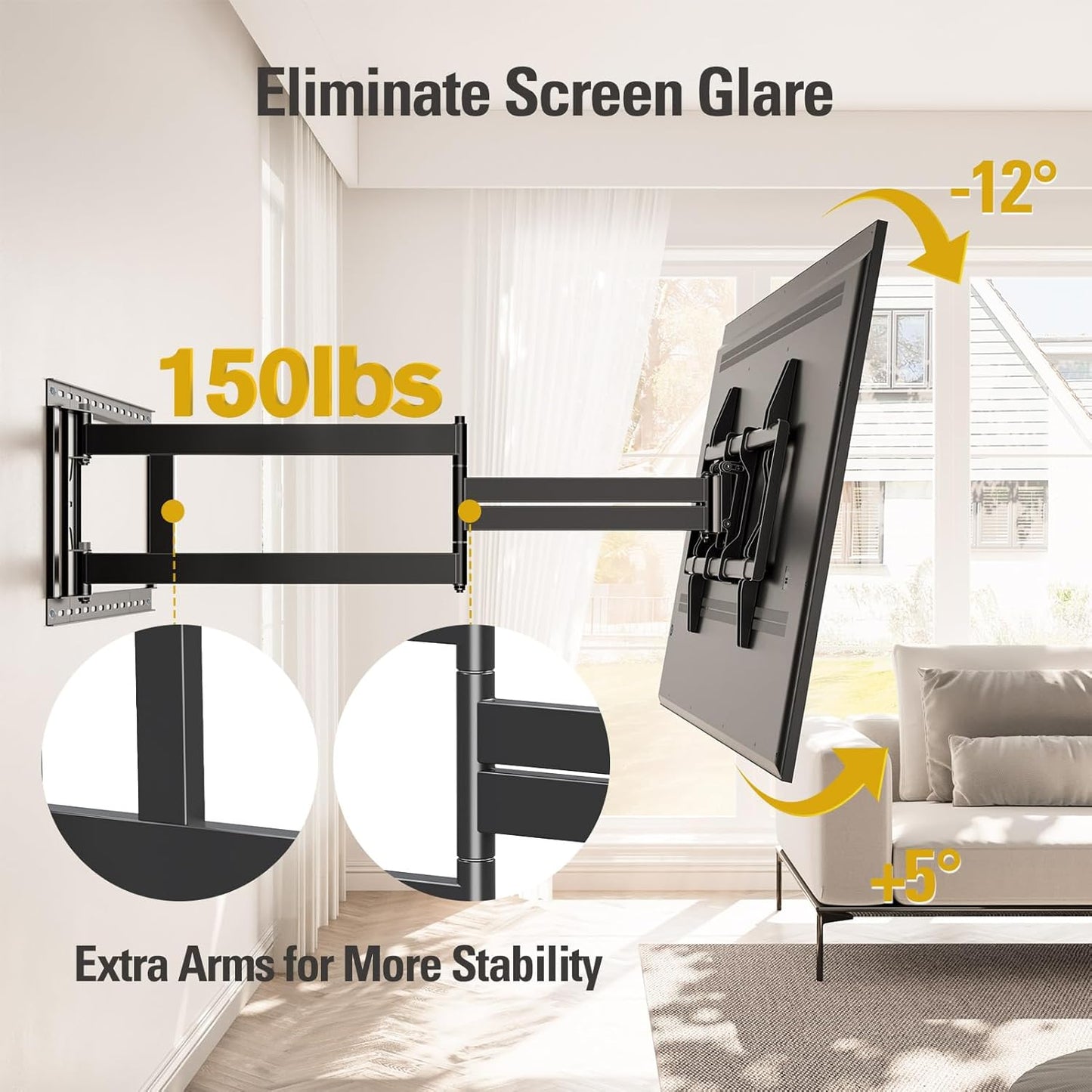 Mounting Dream TV Wall & Ceiling Mounts TV Wall Mount for 42-90 Inch TVs DEMO