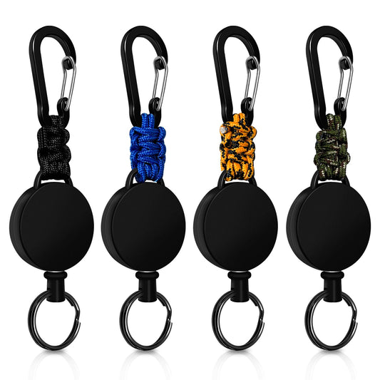 Multi-Color Retractable Badge Holders with Durable Carabiner Clip NEW