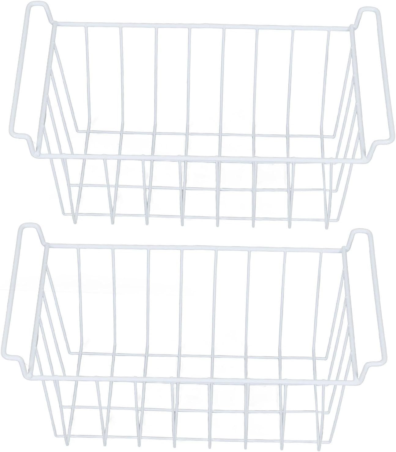 Jiawu Freezer Kitchen Storage Accessories Wire Storage Baskets Organizer NEW