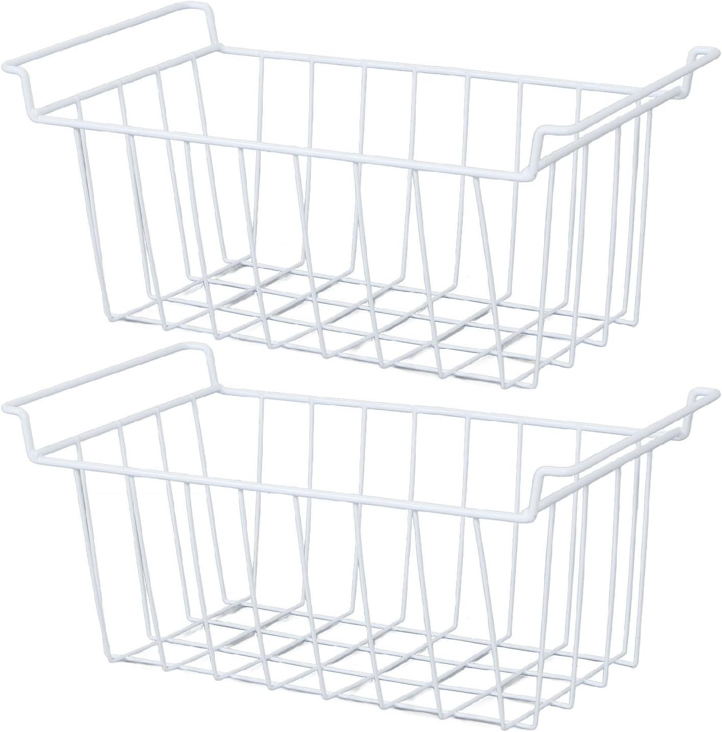Jiawu Freezer Kitchen Storage Accessories Wire Storage Baskets Organizer NEW