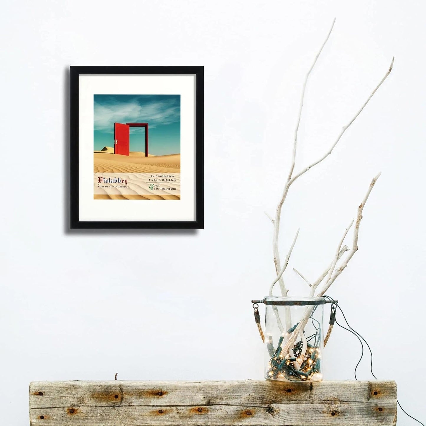 VIOLABBEY Black Wall & Tabletop Frames 11x14 Wall & Tabletop Picture Frames NEW
