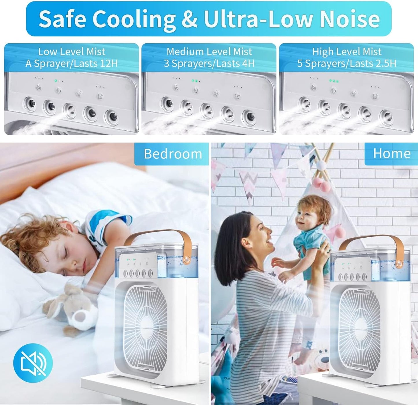 QUIXNOVA Evaporative Mobile Air Conditioners Air Cooler with LED DEMO