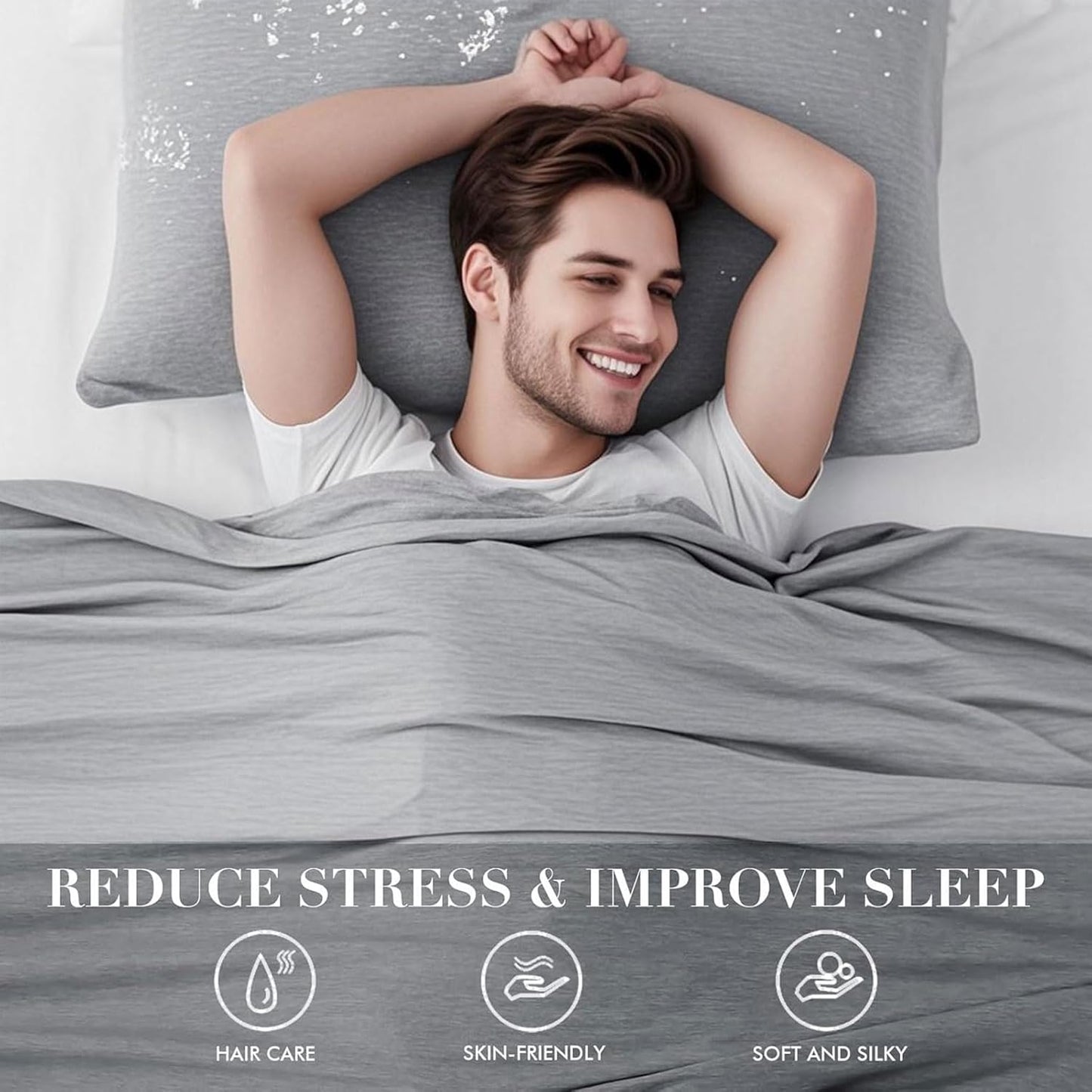 Croch Cooling Fiber Blanket for Hot Sleepers, Grey 150x200cm Twin Throw NEW