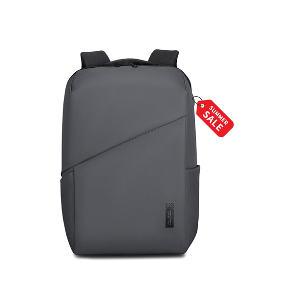 15.6 Inch Laptop Backpack Waterproof Durable Anti-Theft Business Work Grey NEW