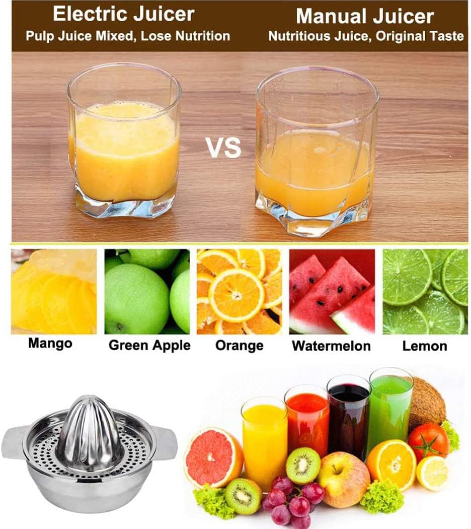 iDopick Manual Stainless Steel Citrus Juicer Squeezer for Orange Lemon NEW