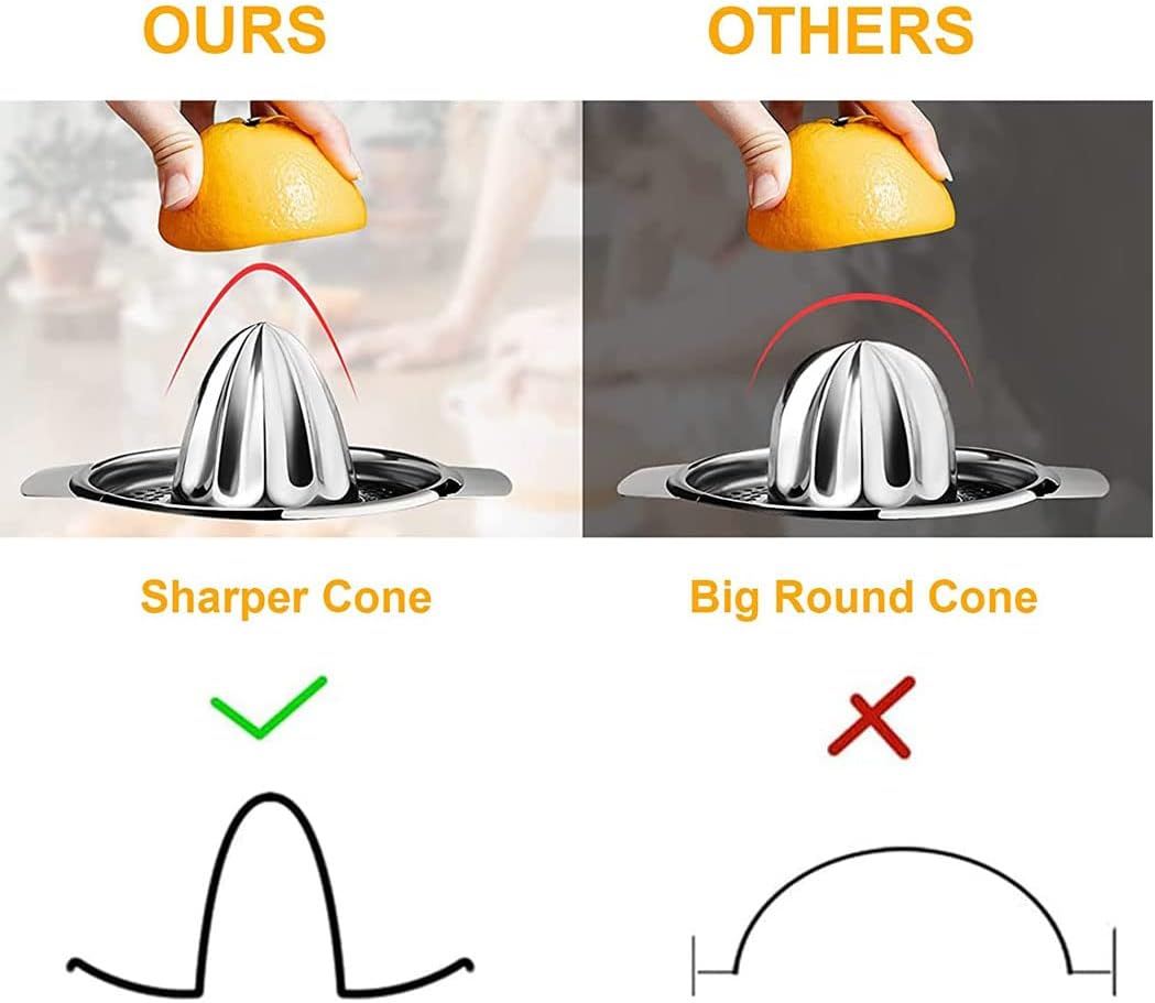 iDopick Manual Stainless Steel Citrus Juicer Squeezer for Orange Lemon NEW