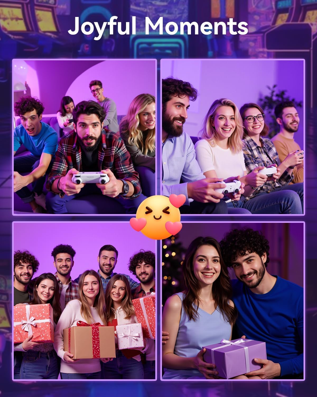 Vrythn Retro Game Console Stick Classic Video Games 4K HDMI Built-in 18 DEMO