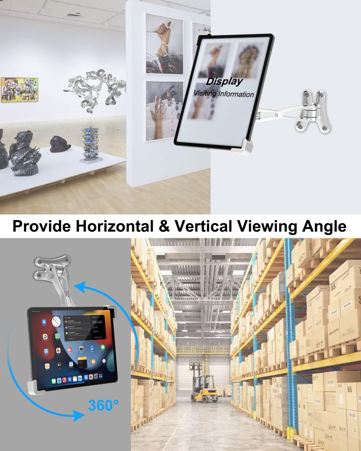 EXSHOW Anti-Theft Tablet Wall Mount Holder Security Kiosk Retail Display DEMO