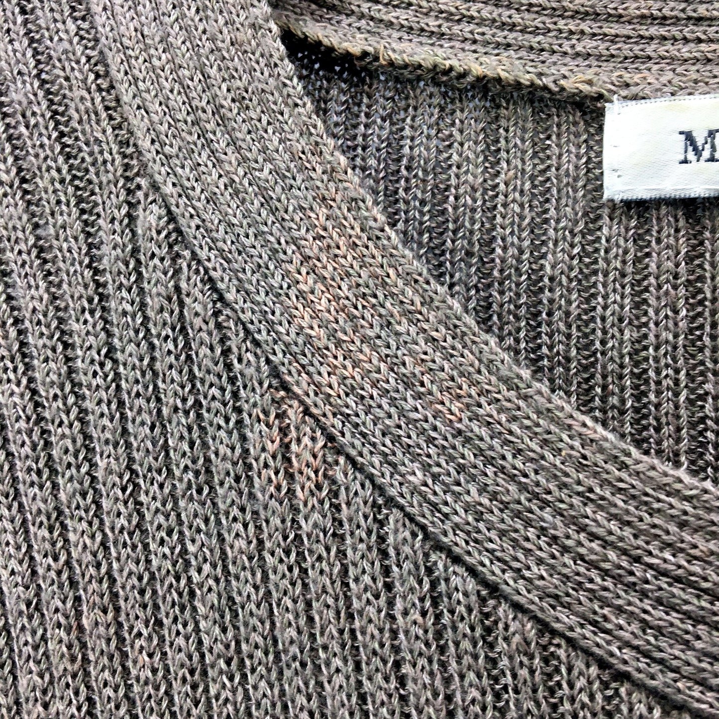 Meredith Womens Oversized Knit Pullover Sweater in Brown, Size XL