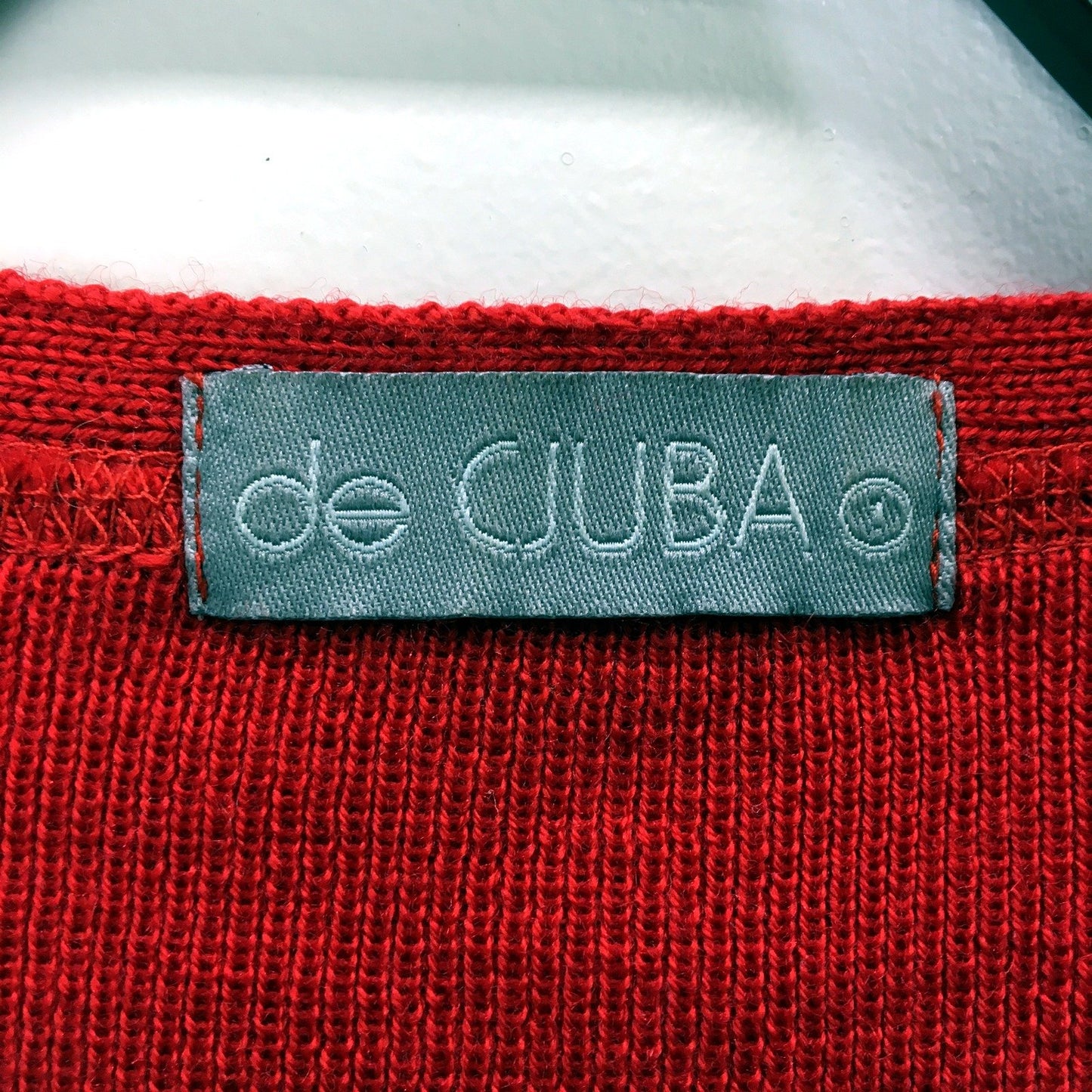 de Cuba Womens Red Button-Down Cardigan Sweater Size 1