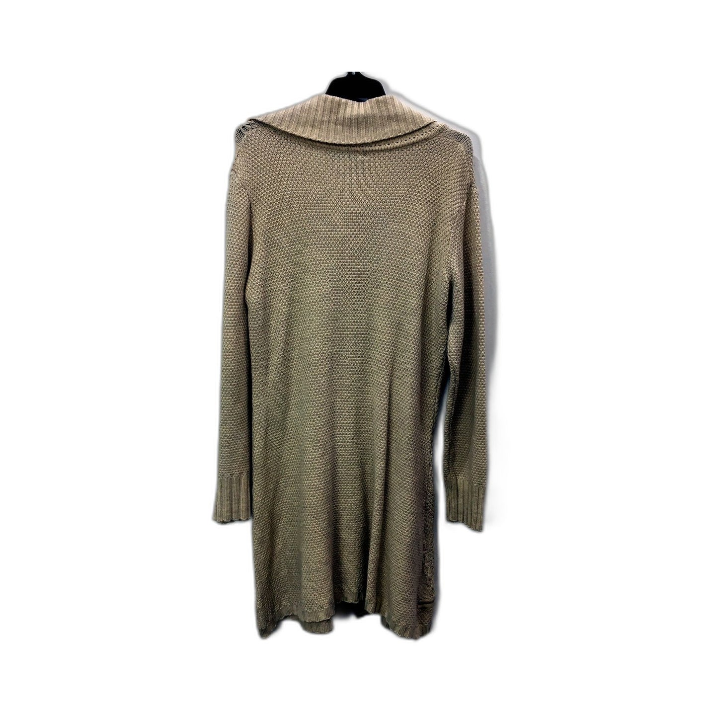 Sonny Womens Beige Cable Knit Button Down Cardigan Sweater Size 12