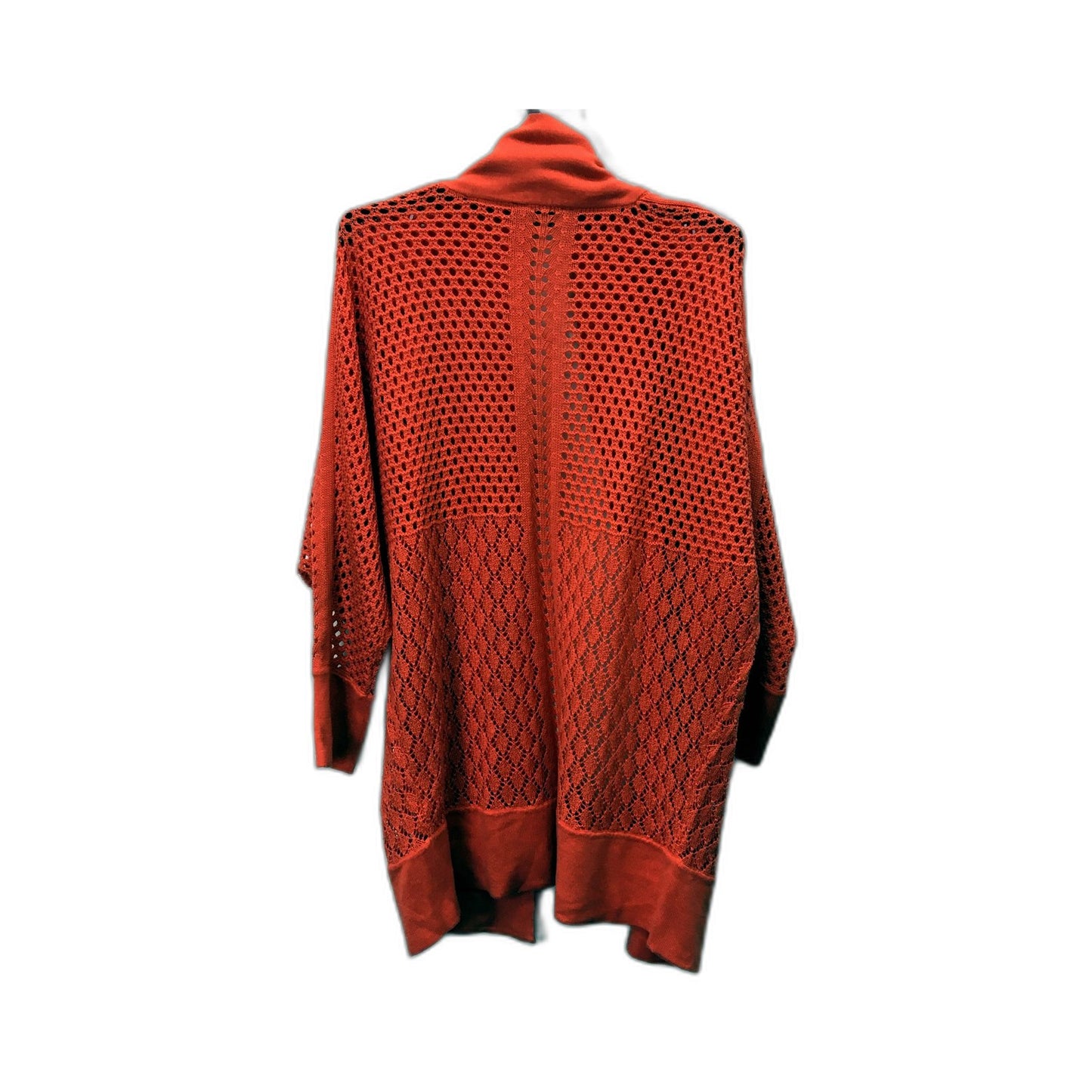 Noni B Womens Knit Cardigan - Red Open Front Lightweight Sweater Size S