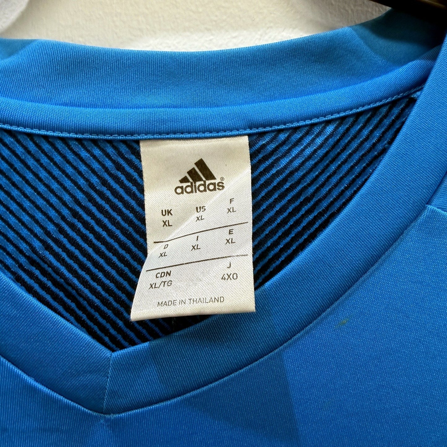 Adidas Mens Blue Soccer Jersey - Premium Quality XL Size