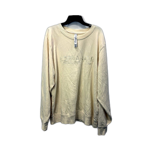 Lorna Jane Womens Established 1999 Pullover Sweatshirt in Beige, Size M