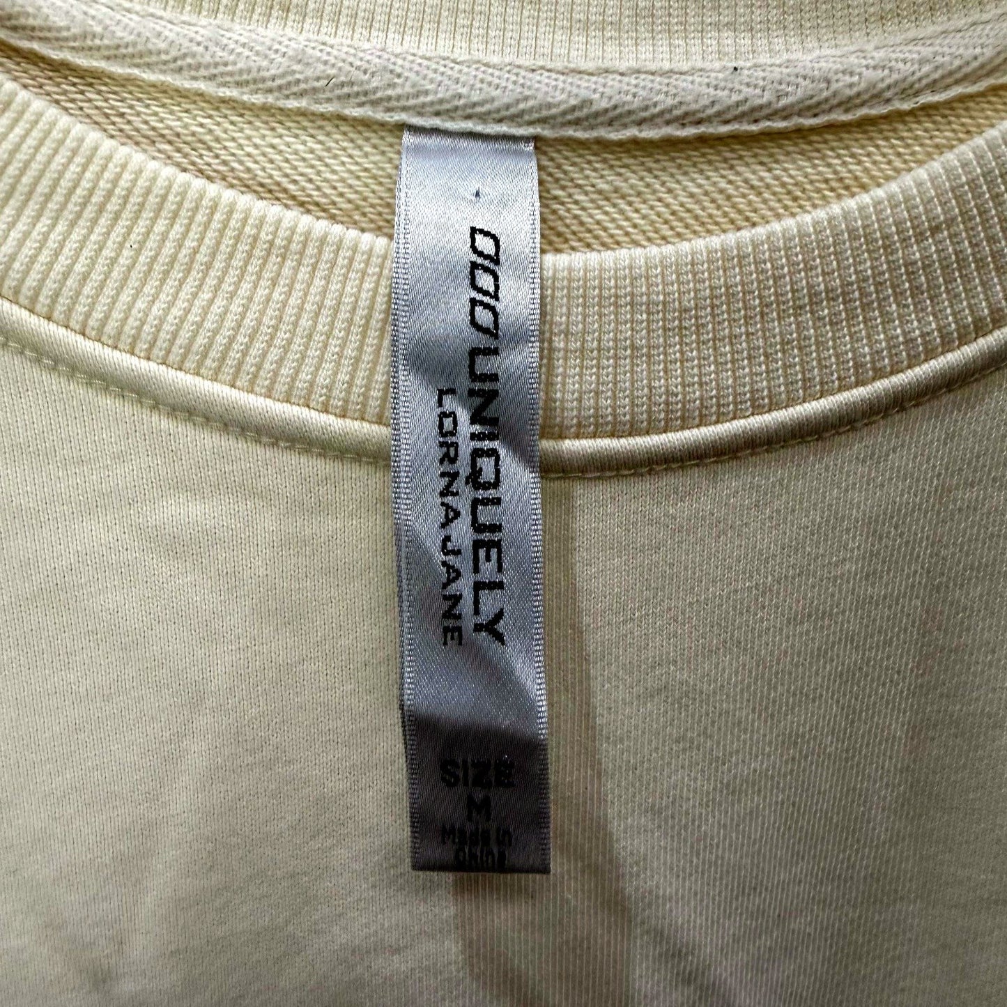 Lorna Jane Womens Established 1999 Pullover Sweatshirt in Beige, Size M